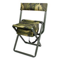 Deluxe Woodland Camouflage Folding Chair w/Pouch